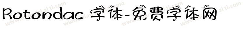 Rotondac 字体字体转换
